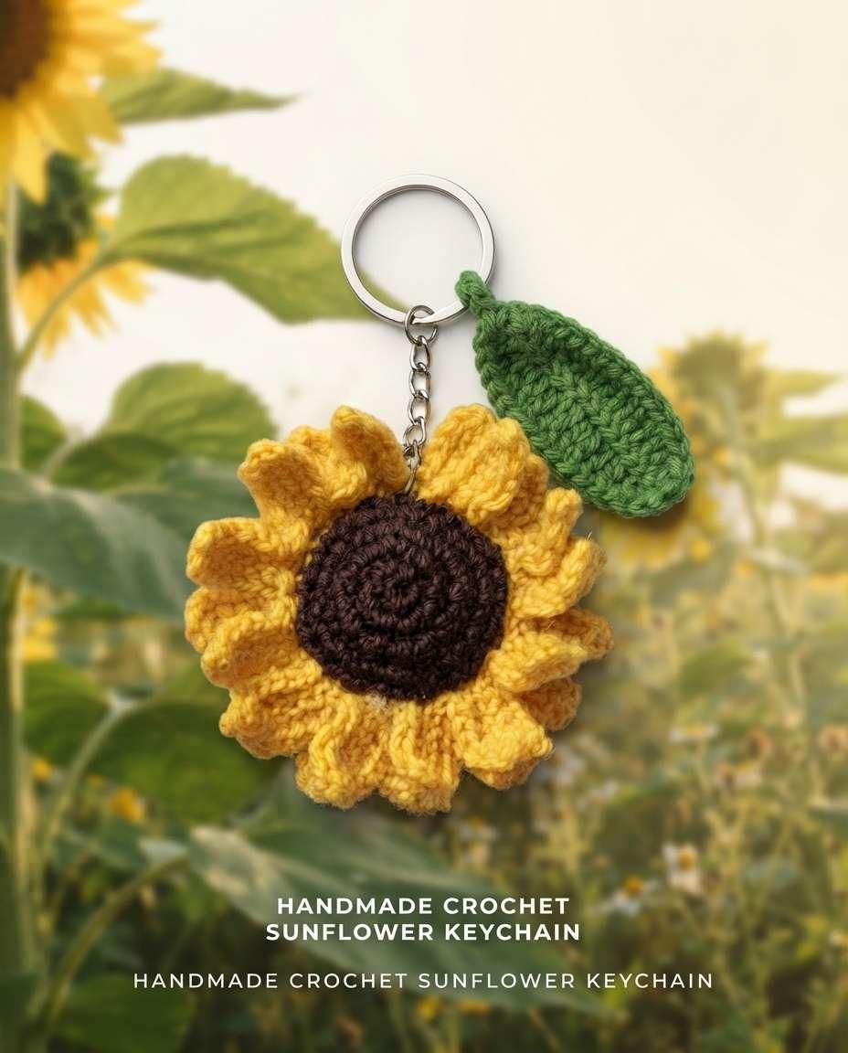 Sunflower keychain - Image 1