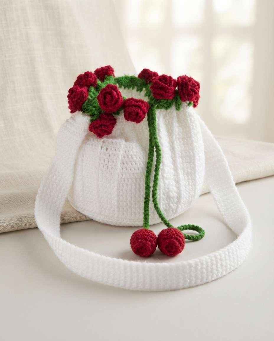 Rose flower bag - Image 1